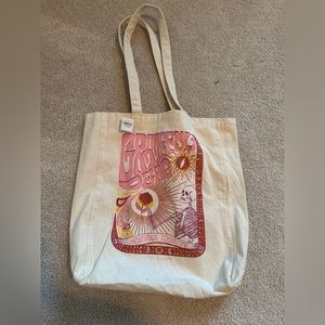 NWT Grateful dead tote bag Beige with Pink AE